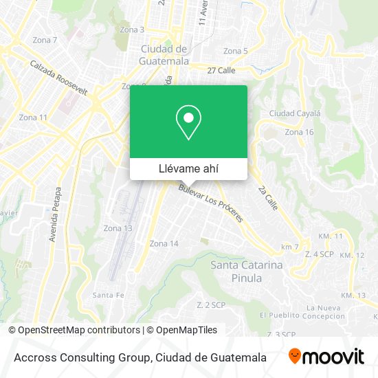 Mapa de Accross Consulting Group