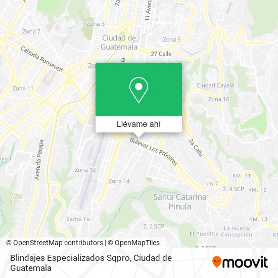 Mapa de Blindajes Especializados Sqpro