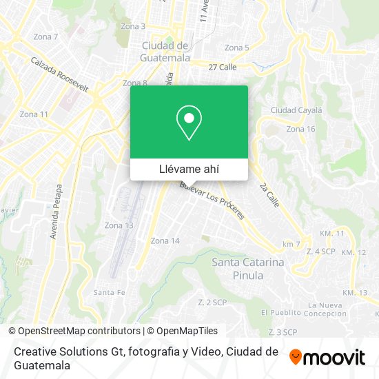 Mapa de Creative Solutions Gt, fotografia y Video