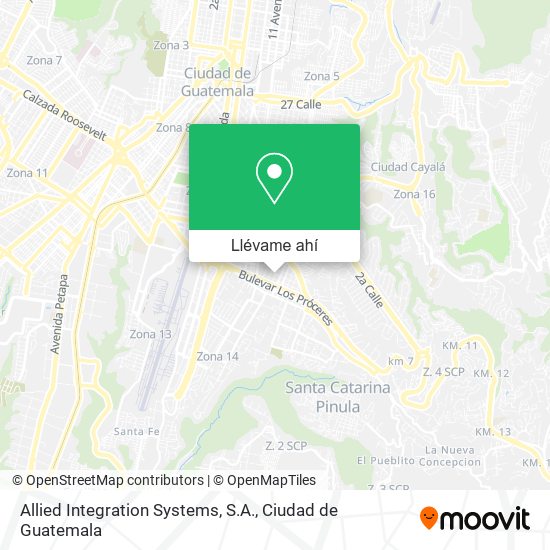 Mapa de Allied Integration Systems, S.A.