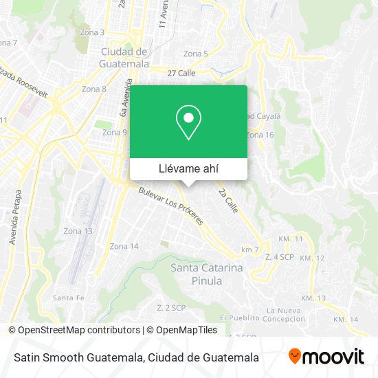 Mapa de Satin Smooth Guatemala