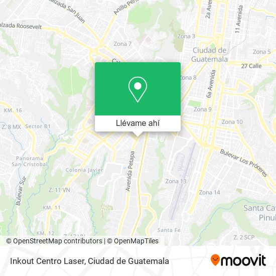 Mapa de Inkout Centro Laser