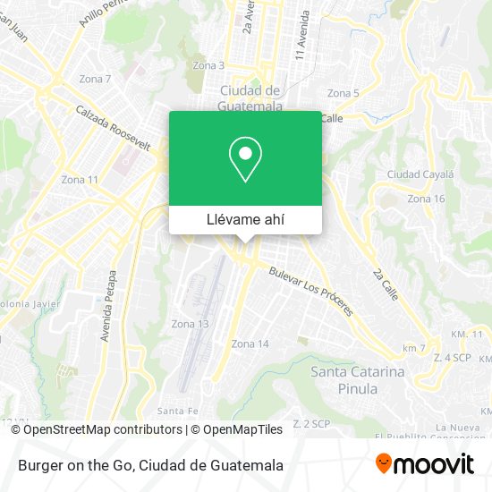 Mapa de Burger on the Go