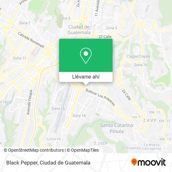 Mapa de Black Pepper