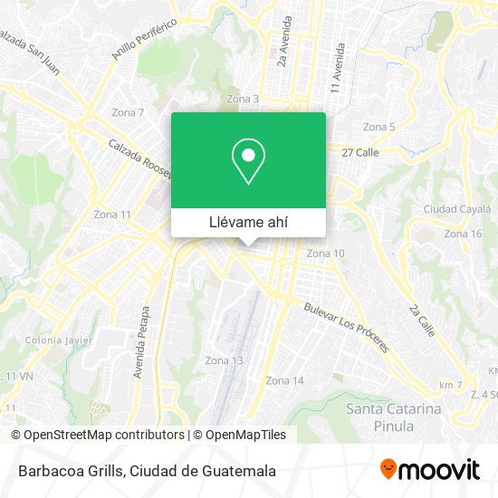 Mapa de Barbacoa Grills