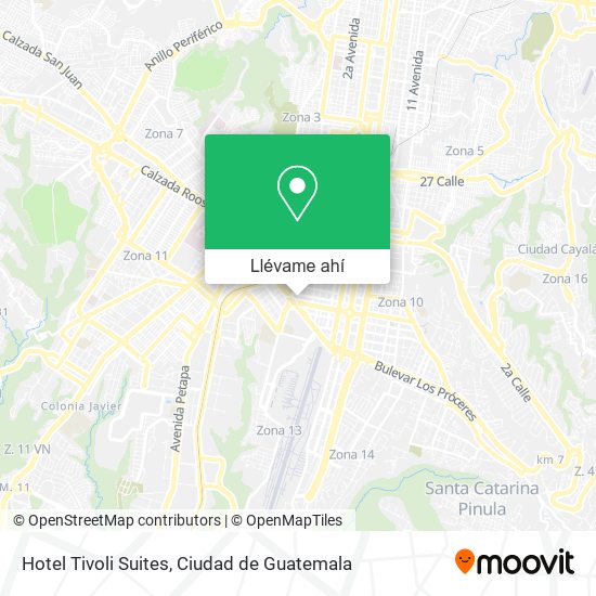 Mapa de Hotel Tivoli Suites