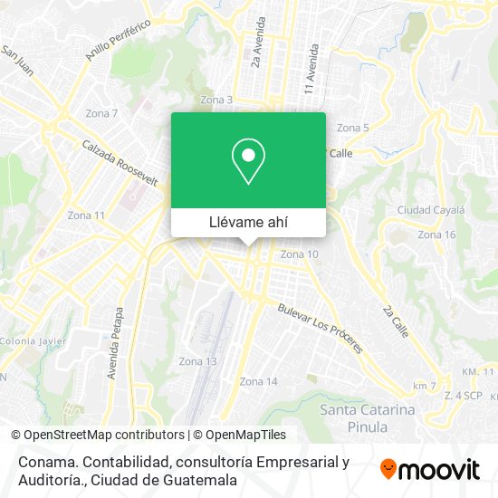 Mapa de Conama. Contabilidad, consultoría Empresarial y Auditoría.