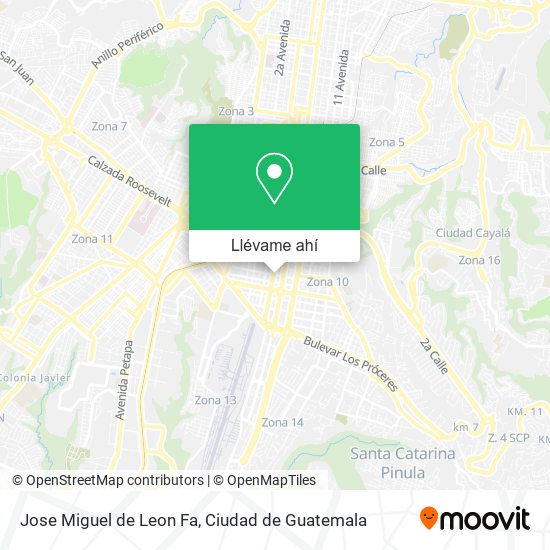 Mapa de Jose Miguel de Leon Fa