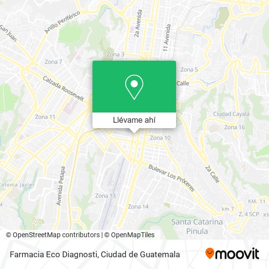 Mapa de Farmacia Eco Diagnosti