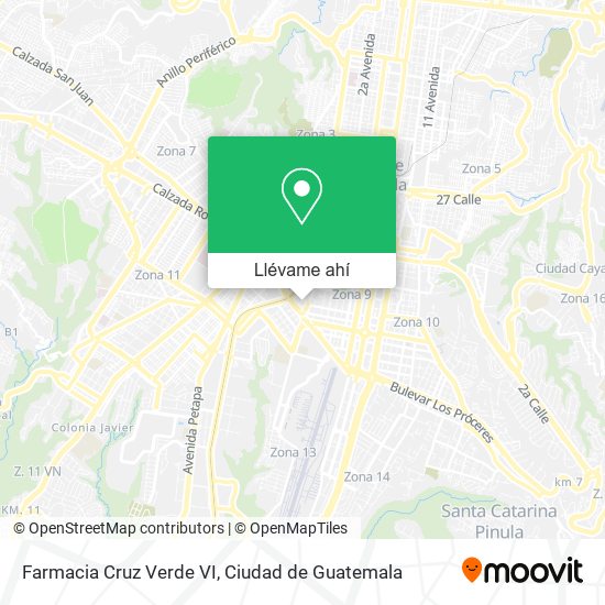 Mapa de Farmacia Cruz Verde VI