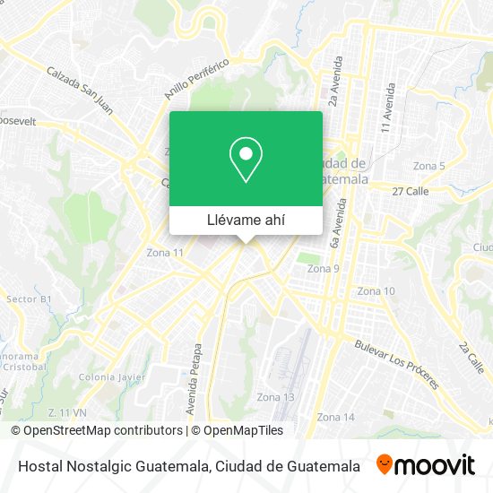 Mapa de Hostal Nostalgic Guatemala