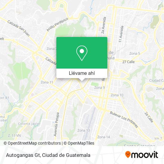 Mapa de Autogangas Gt