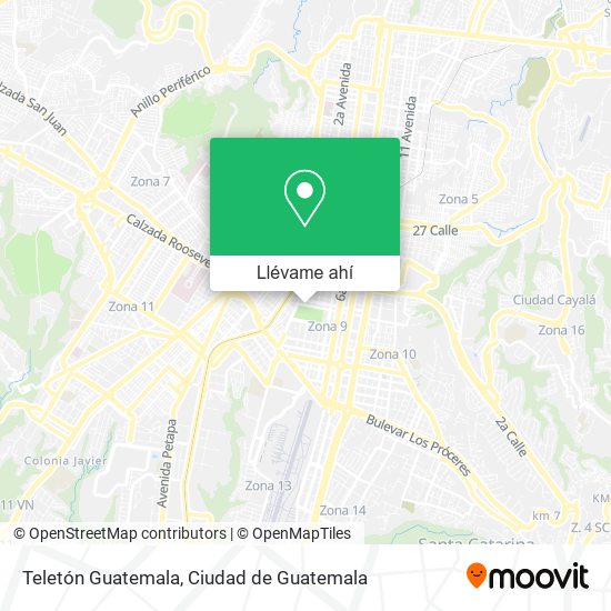 Mapa de Teletón Guatemala