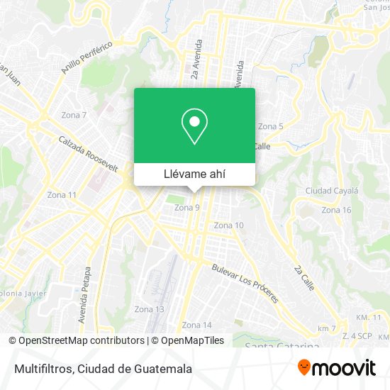 Mapa de Multifiltros