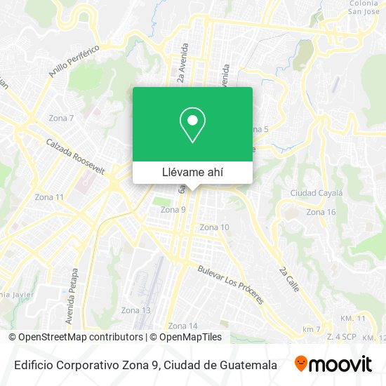 Mapa de Edificio Corporativo Zona 9