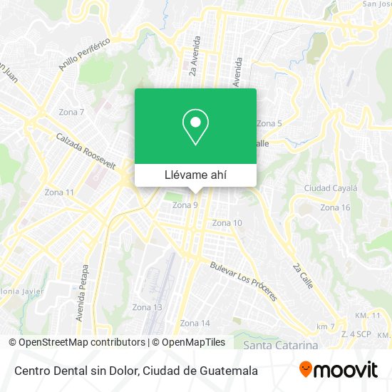 Mapa de Centro Dental sin Dolor