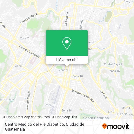 Mapa de Centro Medico del Pie Diabetico