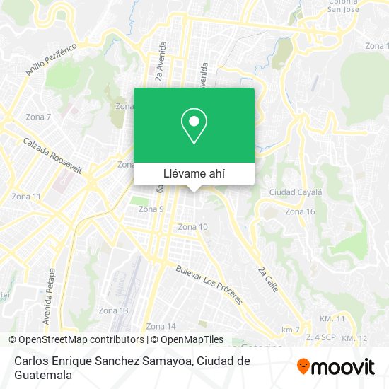 Mapa de Carlos Enrique Sanchez Samayoa