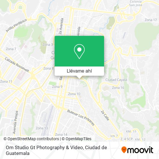 Mapa de Om Studio Gt Photography & Video