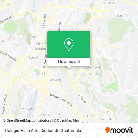 Mapa de Colegio Valle Alto