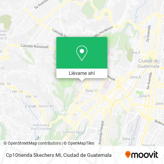 Mapa de Cp10tienda Skechers Mi