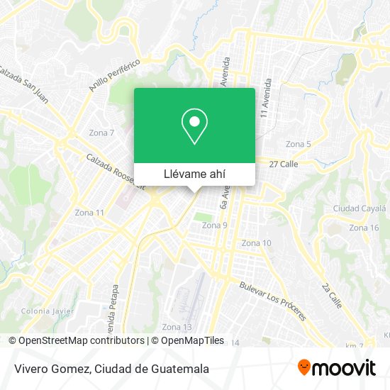 Mapa de Vivero Gomez