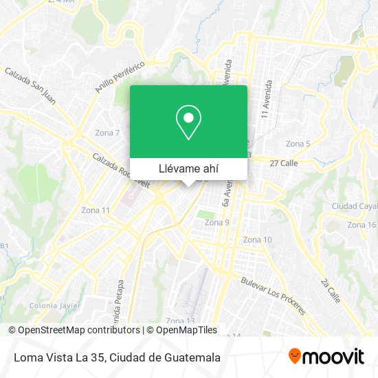 Mapa de Loma Vista La 35
