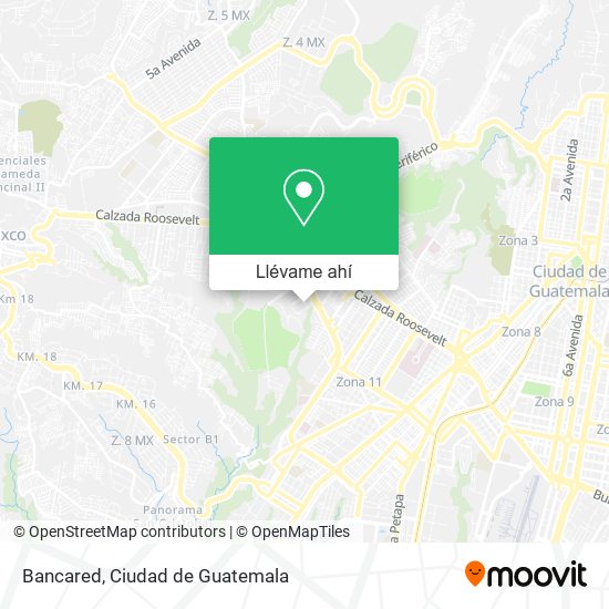 Mapa de Bancared