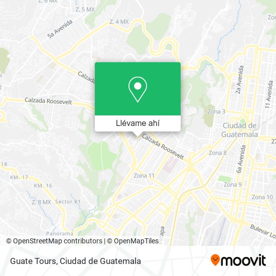 Mapa de Guate Tours