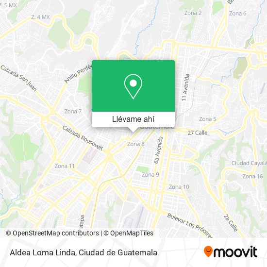 Mapa de Aldea Loma Linda
