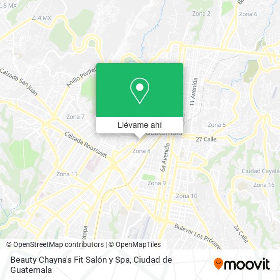 Mapa de Beauty Chayna's Fit Salón y Spa