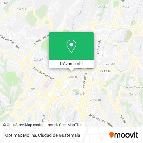 Mapa de Optimax Molina