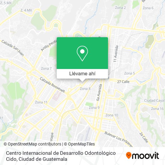 Mapa de Centro Internacional de Desarrollo Odontológico Cido