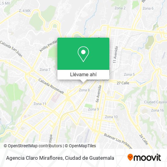 Mapa de Agencia Claro Miraflores
