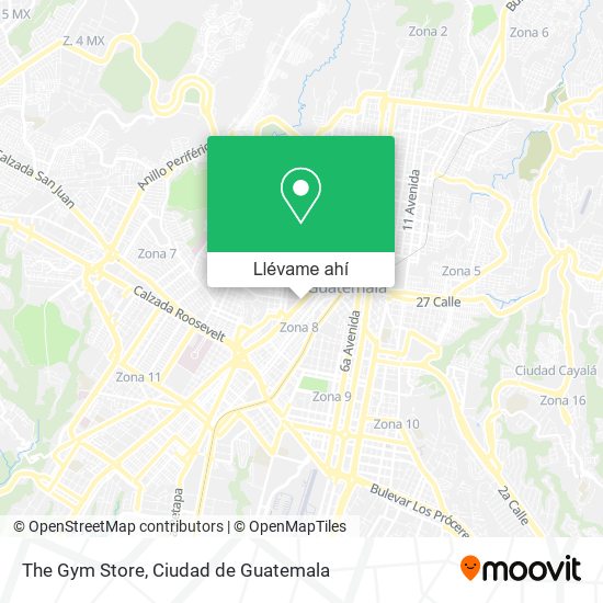 Mapa de The Gym Store