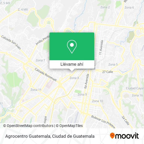 Mapa de Agrocentro Guatemala
