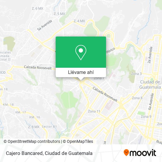 Mapa de Cajero Bancared