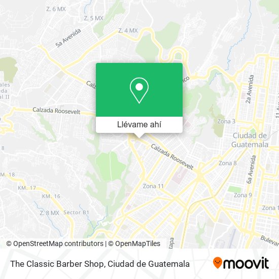 Mapa de The Classic Barber Shop