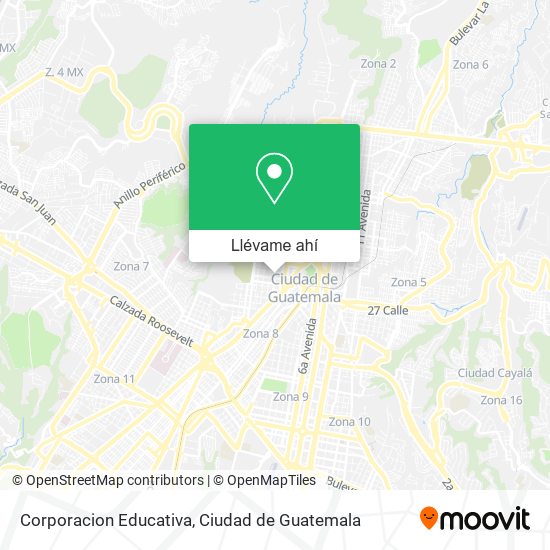 Mapa de Corporacion Educativa