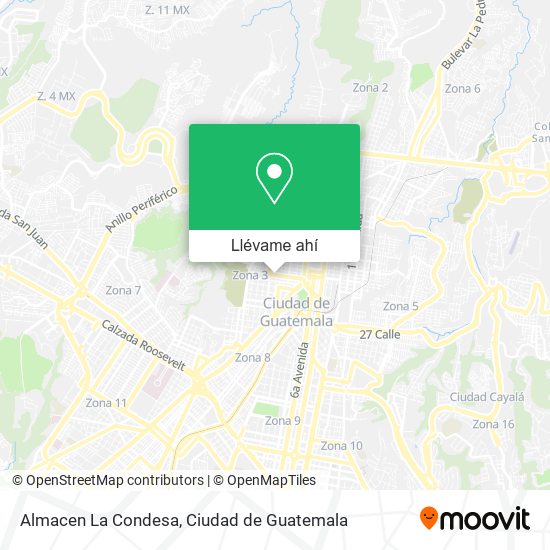 Mapa de Almacen La Condesa