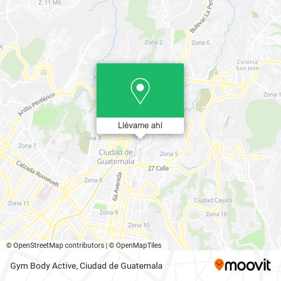 Mapa de Gym Body Active