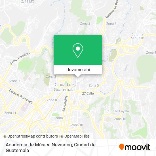 Mapa de Academia de Música Newsong