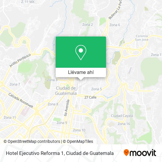 Mapa de Hotel Ejecutivo Reforma 1