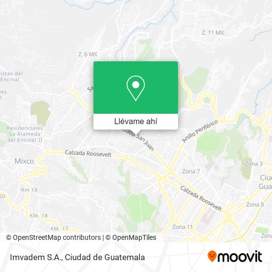 Mapa de Imvadem S.A.