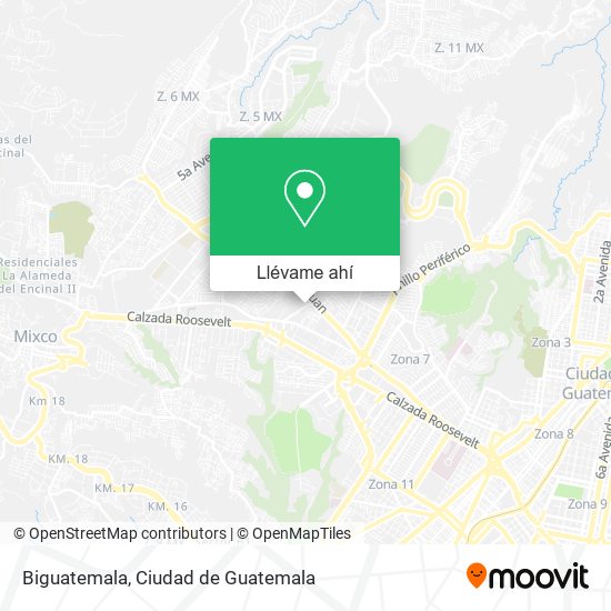 Mapa de Biguatemala