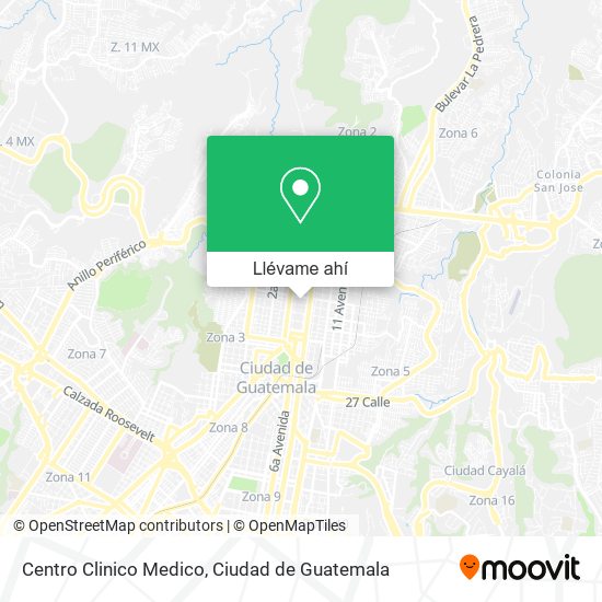 Mapa de Centro Clinico Medico