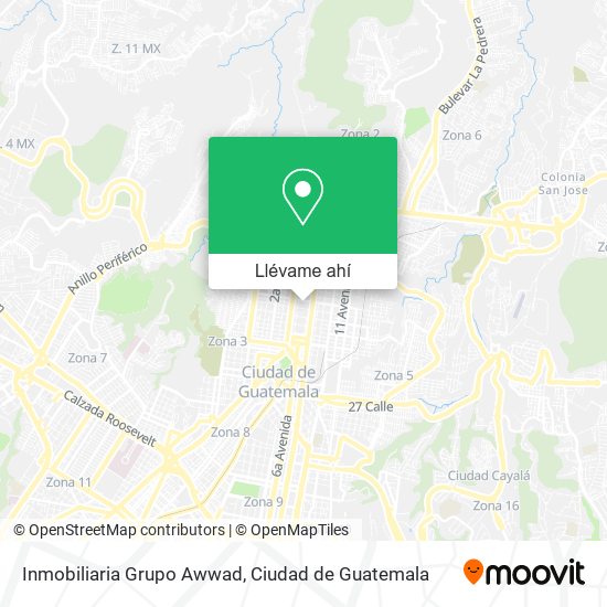 Mapa de Inmobiliaria Grupo Awwad