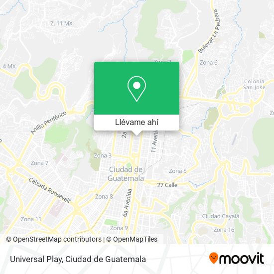 Mapa de Universal Play