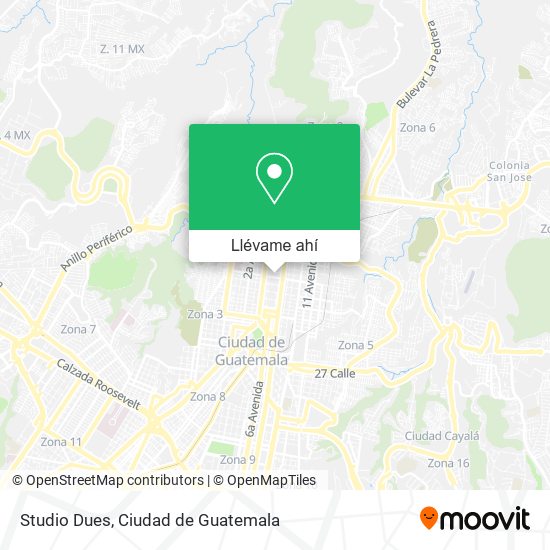 Mapa de Studio Dues