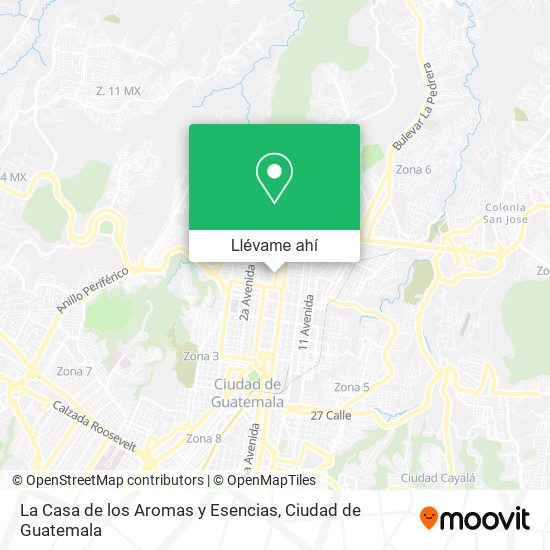 Mapa de La Casa de los Aromas y Esencias